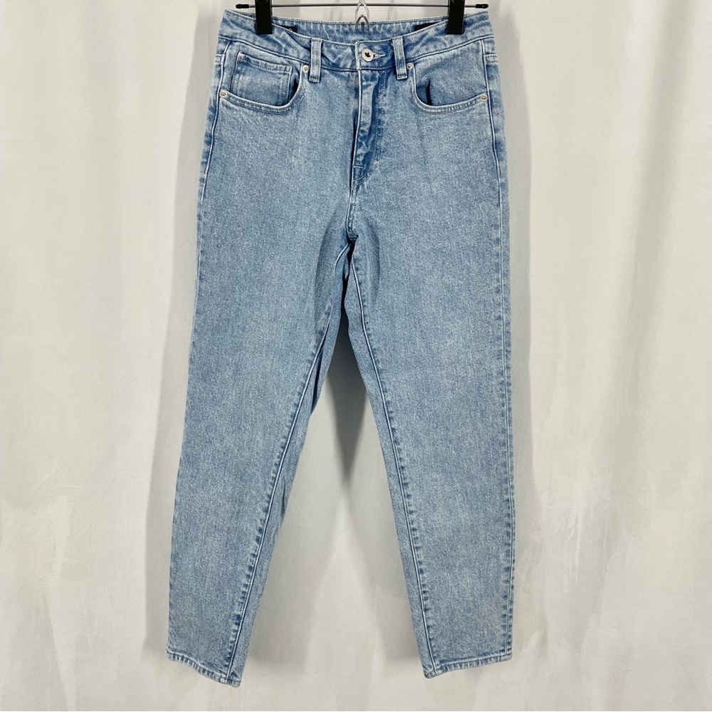 Buffalo David Bitton Margot Light Wash High-rise Tapered Leg Mom Jeans 26, Blue